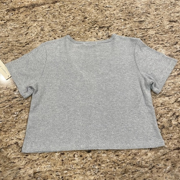 Copper key Knit Top with Button Front In mint - Picture 7 of 7